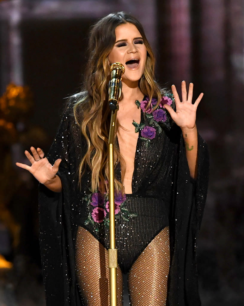 Maren Morris performs onstage during The 59th Grammy Awards