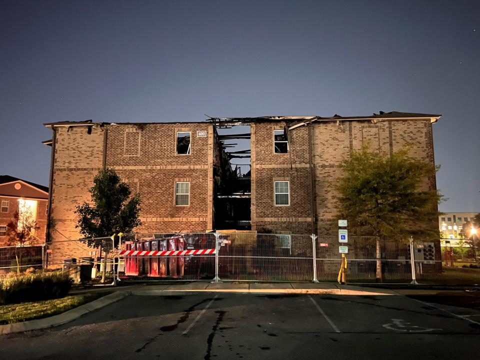 Authorities believe lightning sparked the fire that damaged the 400 building at Glass Creek Legacy Apartments on Aug. 12.