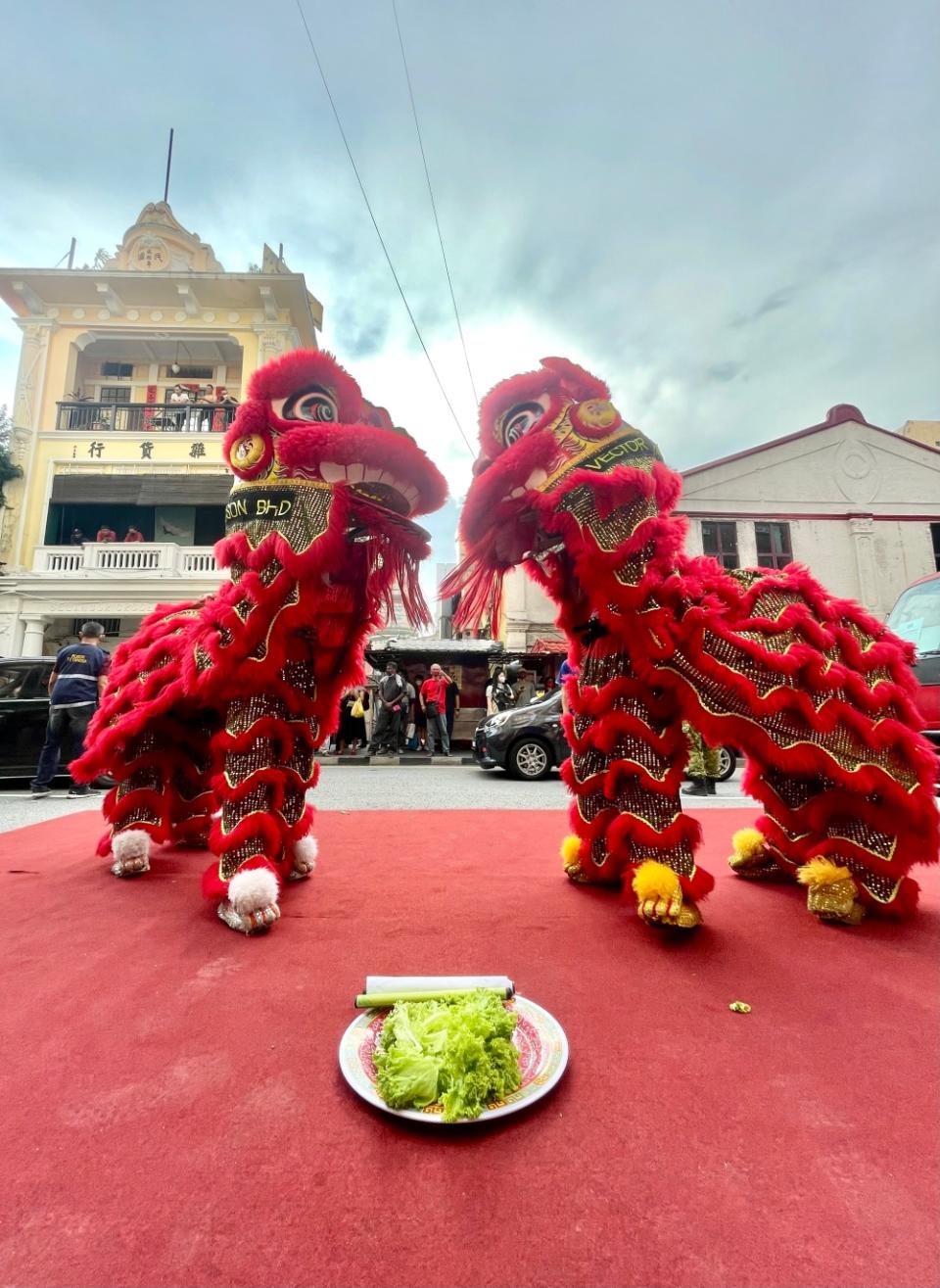 The Prosperity Walk featured numerous lion dance troupes. — Picture courtesy of Albert Nico