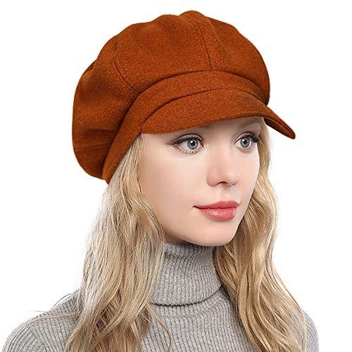 8) Women's Newsboy Wool Beret Cap