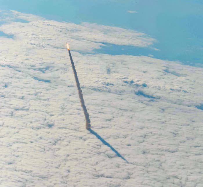 Space Shuttle Endeavour taking off