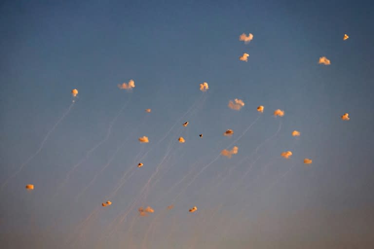 Rockets fired from Lebanon intercepted by air defences over northern Israel (Jalaa MAREY)