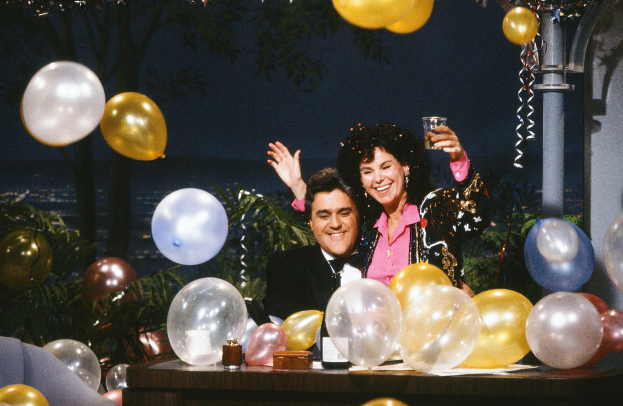 Mavis visited Jay when he guest-hosted The Tonight Show Starring Johnny Carson in 1990.