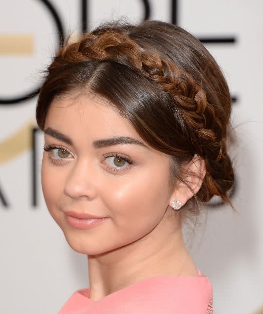 Sarah Hyland at the 2014 Golden Globes