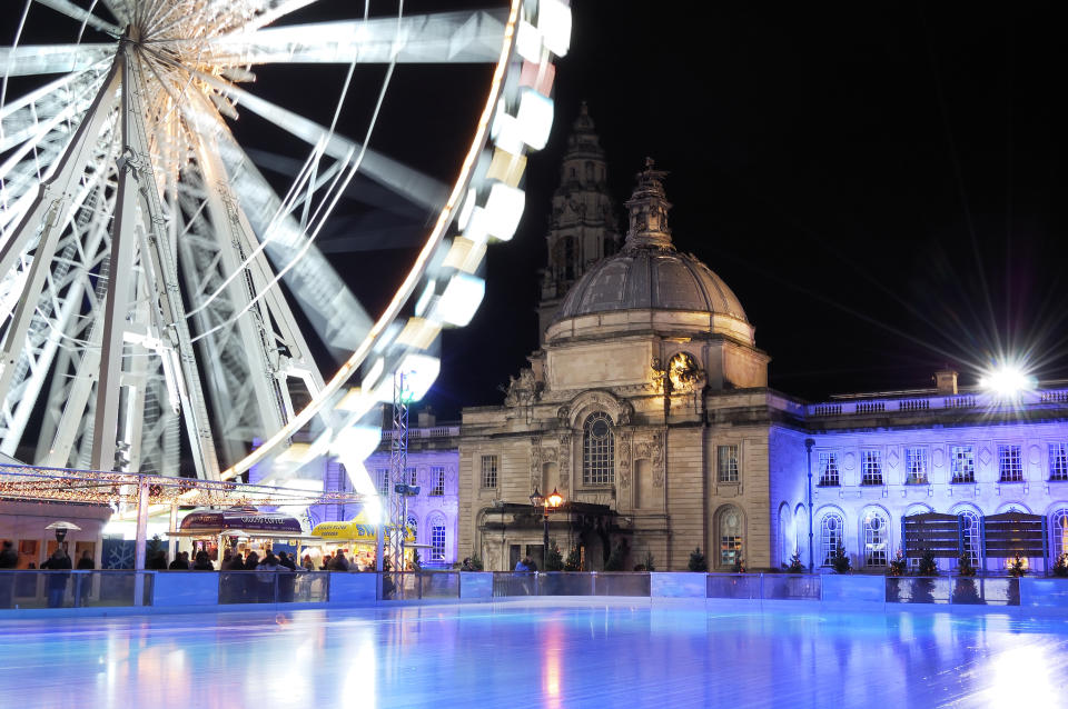 Empty Icerink, Winterwonderland, Cardiif.