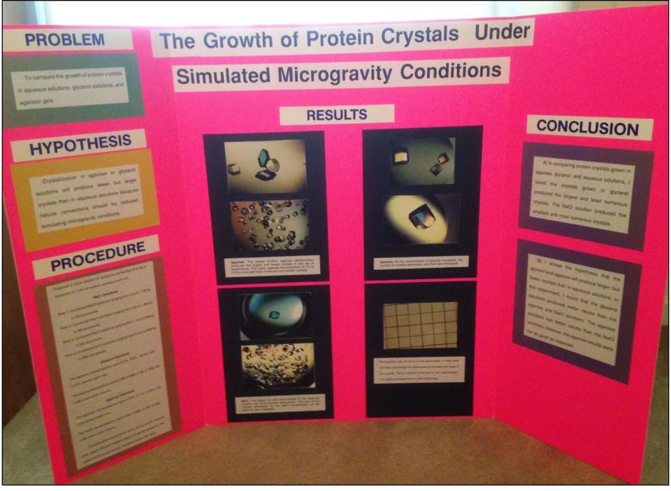 The ninth-grade science project that started it all for Chris Bunick.