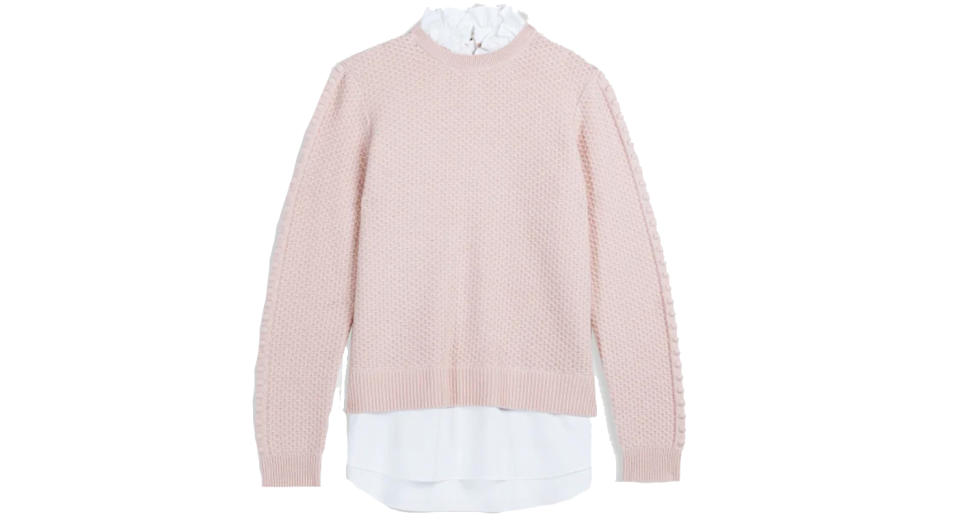 TEAGGAN Frill detail mockable jumper