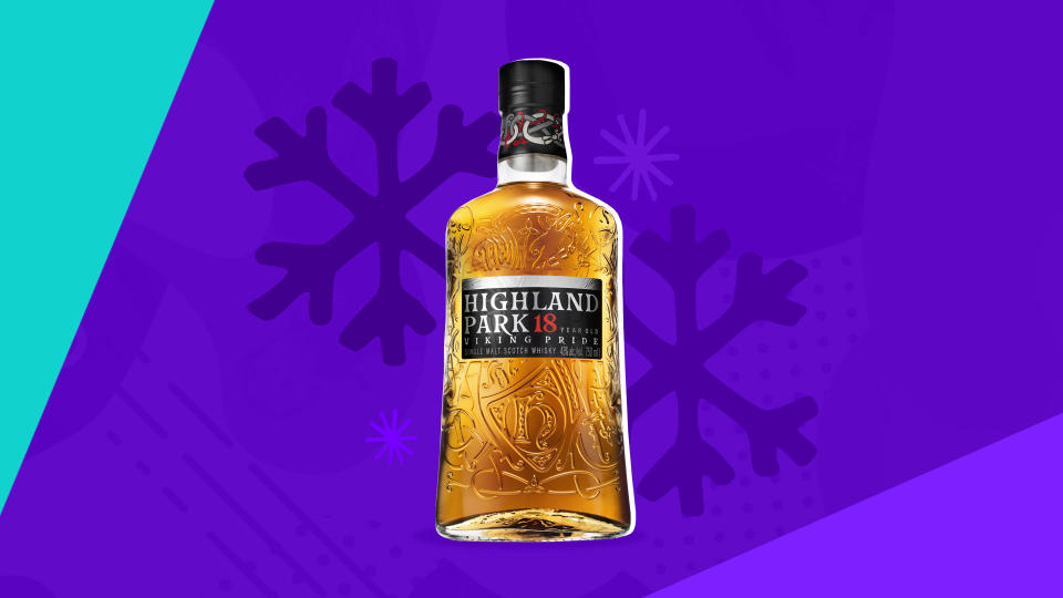 Highland Park 18 Year Whisky (Photo courtesy of Highland Park, Graphic design by Quinn Lemmers for Yahoo Entertainment)