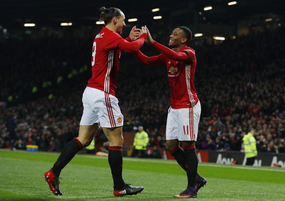 Zlatan Ibrahimovic and Anthony Martial