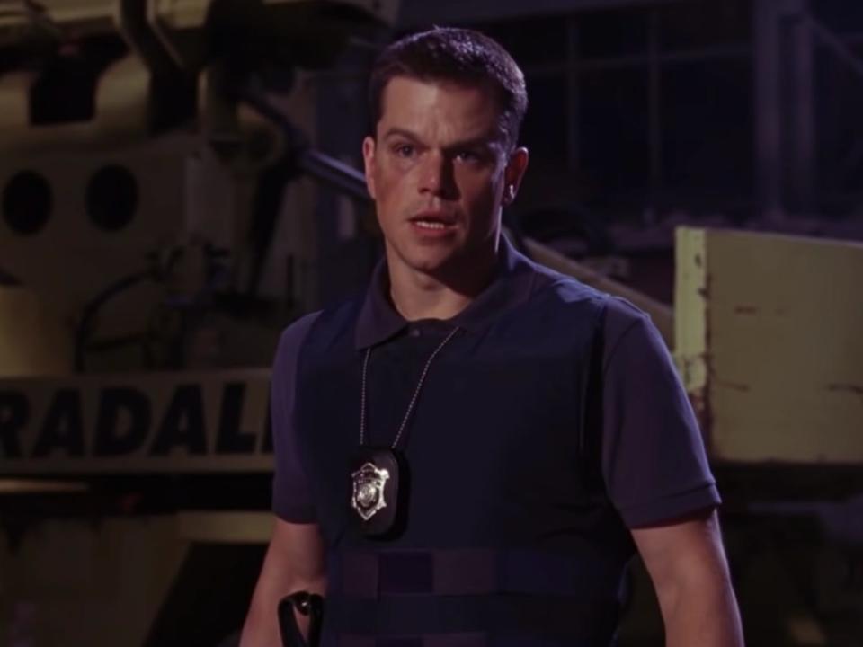 Matt Damon in "The Departed" (2006).