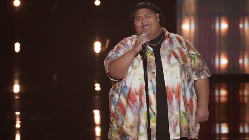 Iam Tongi performs on “American Idol.” Since winning “Idol,” Tongi has been performing and working on new music. 