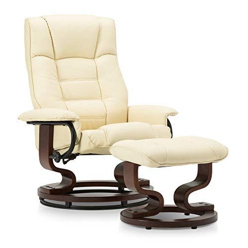 Swiveling Recliner Chair with Ottoman