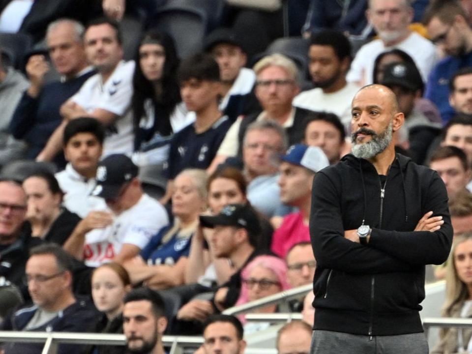 Nuno: I believe the first half was really good. So if there’s only one positive, that was the first half (AFP via Getty Images)