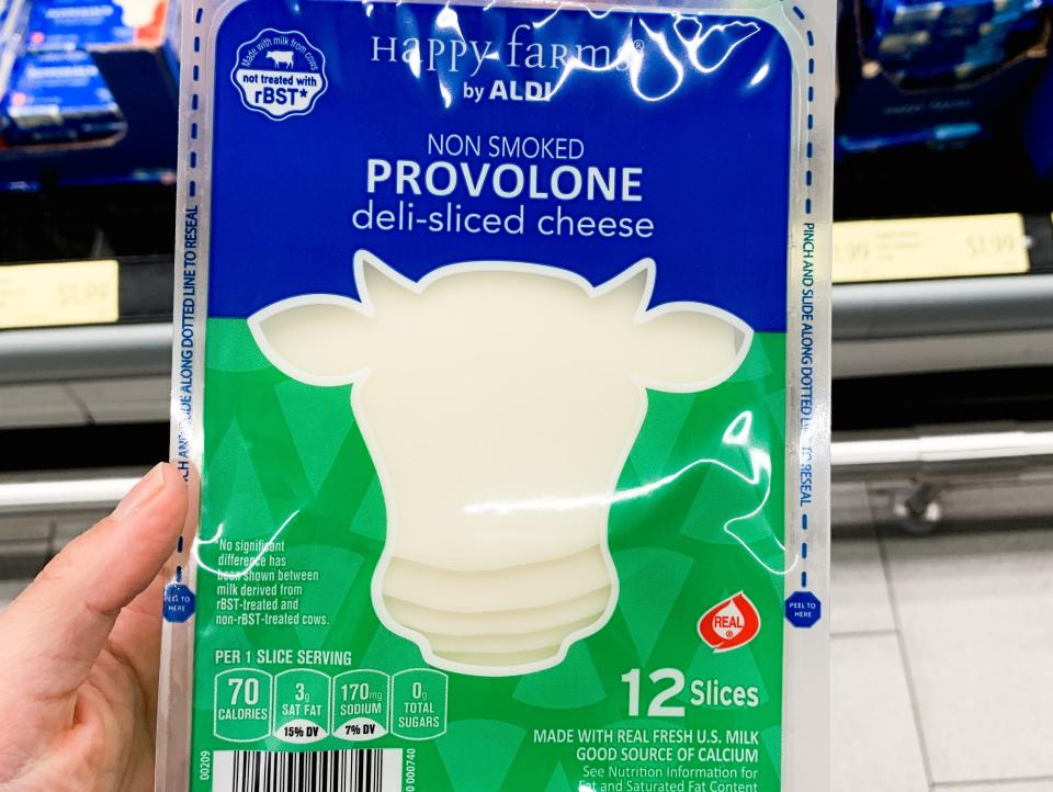 Provolone cheese at Aldi