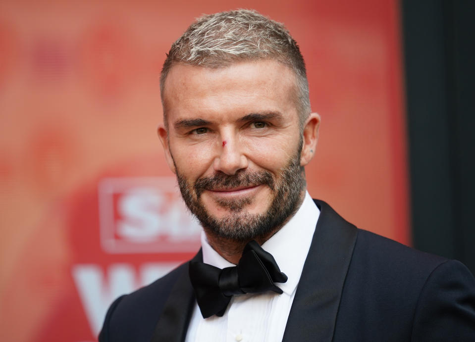 David Beckham attending The Sun's Who Cares Wins Awards at the Roundhouse in London. Picture date: Tuesday September 14, 2021.