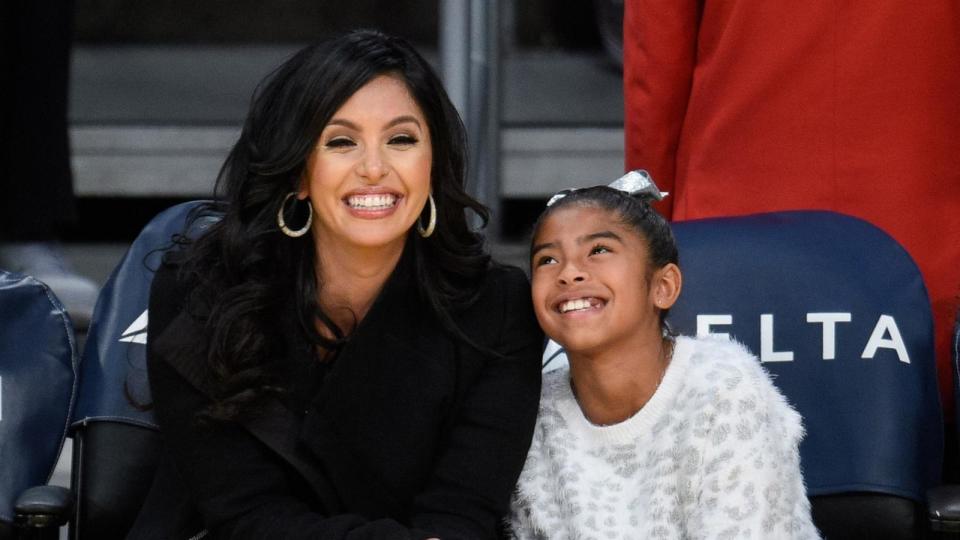 PHOTO: In this Nov. 29, 2015, file photo, Vanessa Bryant (L) and Gianna Maria-Onore Bryant attend a basketball game between the Indiana Pacers and the Los Angeles Lakers at Staples Center, in Los Angeles. (Noel Vasquez/GC Images via Getty Images, FILE)