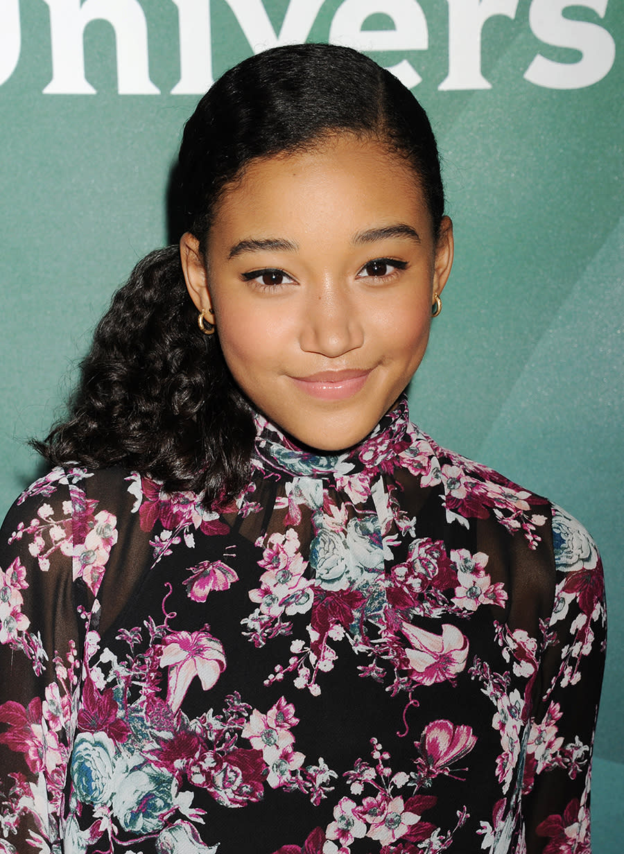 <p>Amandla Stenberg attends the 2015 NBCUniversal summer press day held at the the Langham Huntington Hotel and Spa on April 02, 2015, in Pasadena, Calif.(Photo: Jeffrey Mayer/WireImage) </p>