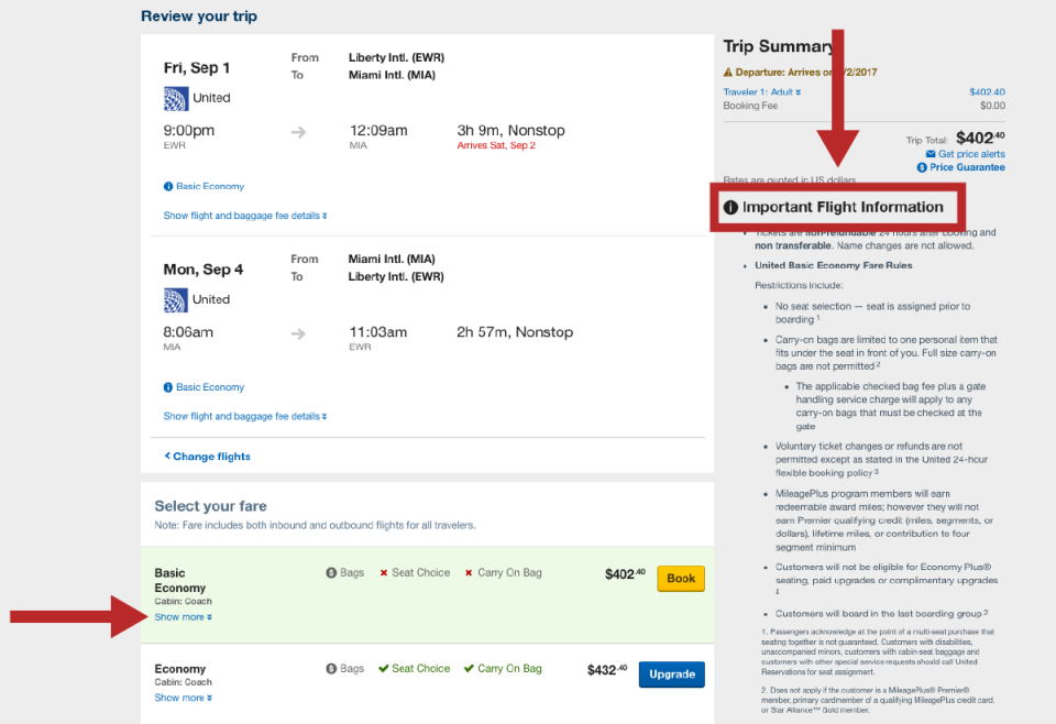 Expedia Screenshots