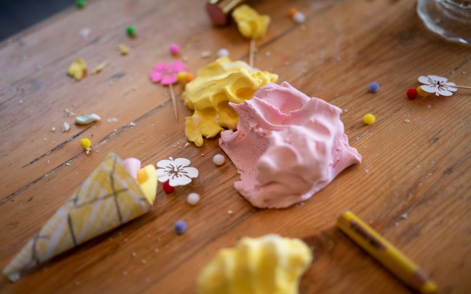 The Ice-Cream Parlour Play Dough is a messy but fun way to spend time - Christopher Pledger