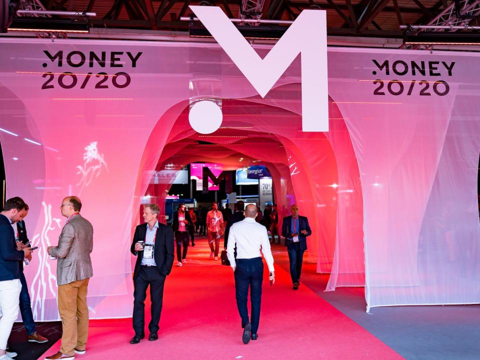 Entrance to Money20/20 venue in Amsterdam, June 9, 2022