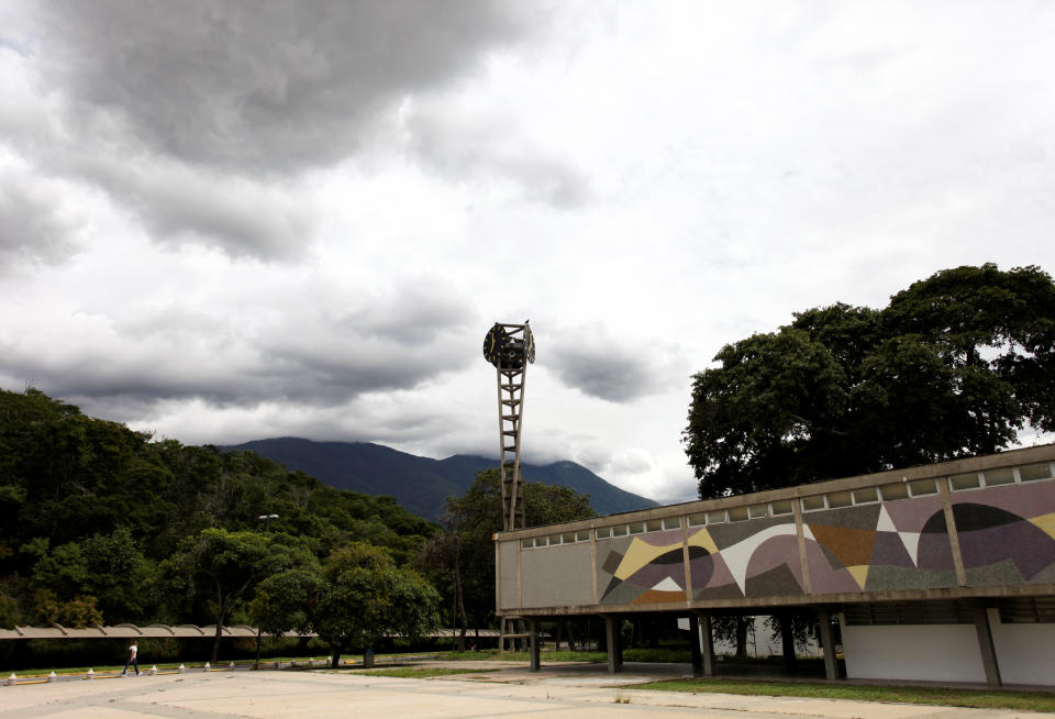 The Rectory Plaza of the Central University of Venezuela (UCV) is seen in Caracas, Venezuela October 6, 2020. Picture taken October 6, 2020.  REUTERS/Fausto Torrealba