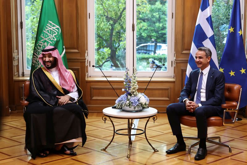 Saudi Crown Prince Mohammed bin Salman visits Greece