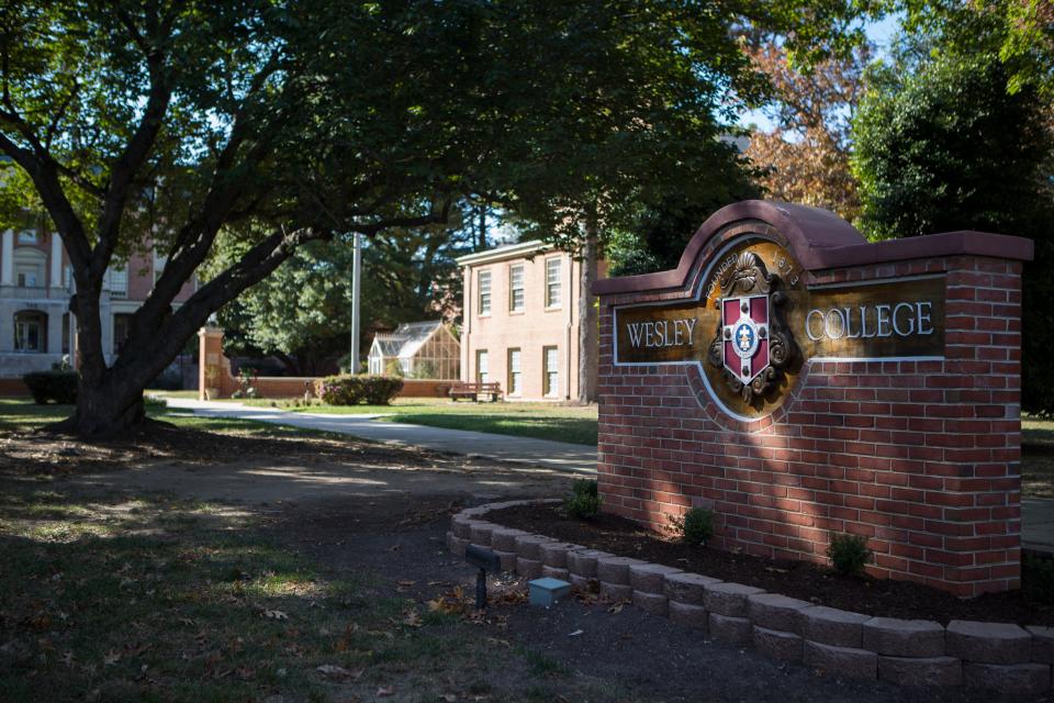 Wesley College in Dover. Millions in state taxpayer dollars have not alleviated concerns about whether Wesley College can remain financially solvent or if it will be absorbed by another school.