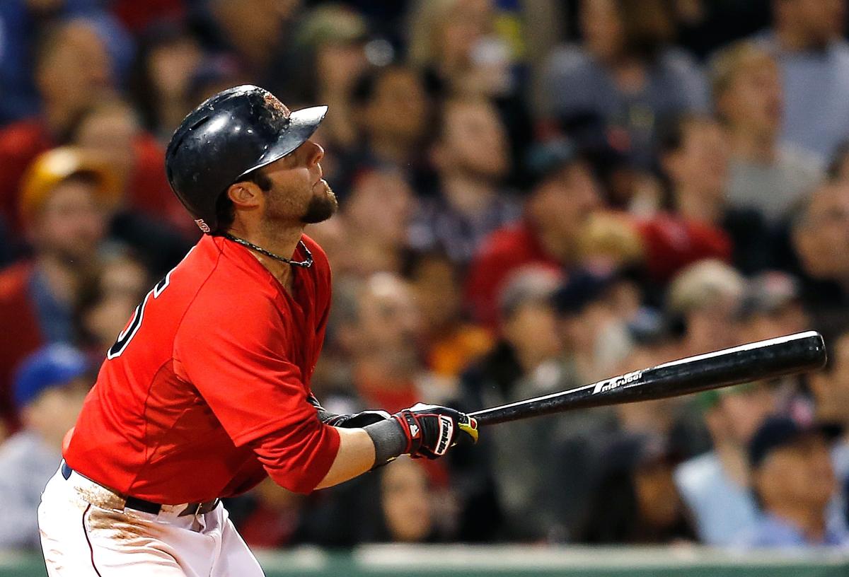 Dustin Pedroia hit his 100th career home run in grand fashion