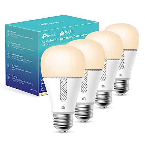 Kasa Smart Light Bulbs that works with Alexa and Google Home, Dimmable Smart LED Bulb, A19, 9W,…