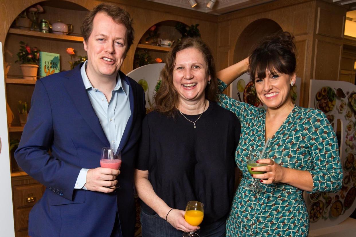 Celebrating the capital's kitchens: (L-R) Tom Parker Bowles, chef Angela Hartnett and the Standard's Grace Dent: Alex Lentati