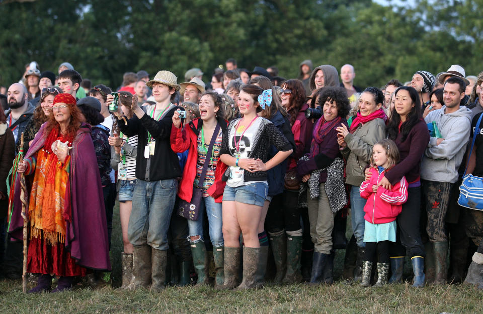 Music Fans Arrive For The Glastonbury Festival