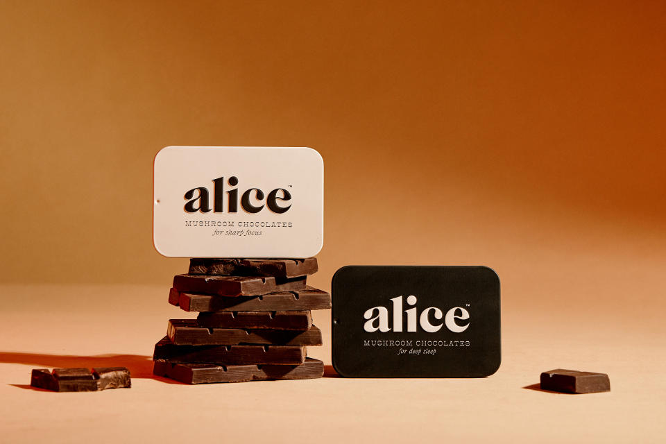 Alice mushroom chocolates