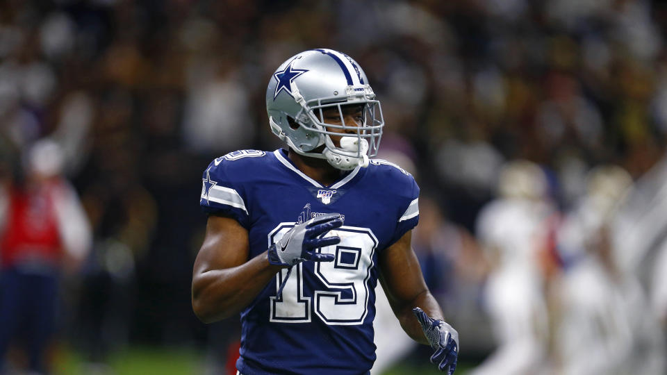 Dallas Cowboys wide receiver Amari Cooper (19) got a big offer from Washington in free agency. (AP Photo/Butch Dill)