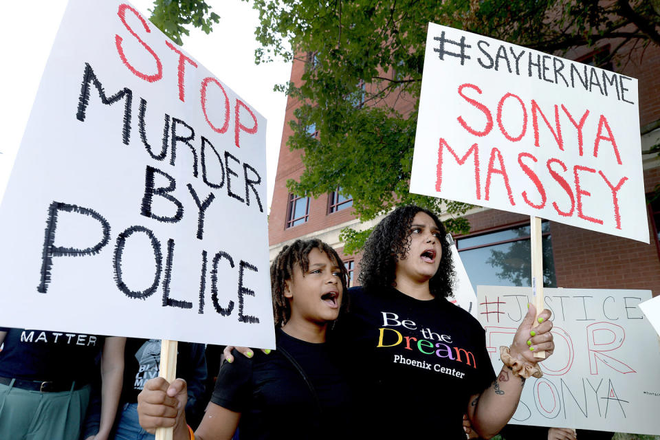 image sonya massey death protest rally (Thomas J. Turney / The State Journal-Register/USA TODAY Network)