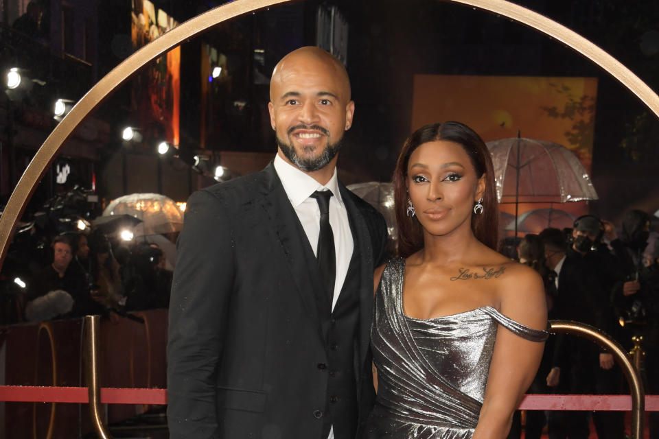  Darren Randolph and Alexandra Burke together in October 2021.