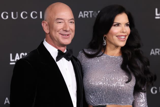 Jeff Bezos et Lauren Sanchez à Los Angeles le 6 novembre 2021. (Photo: Taylor Hill via Getty Images)