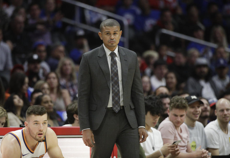 Phoenix Suns head coach Earl Watson was reportedly fired only three games into the season. (AP Photo)