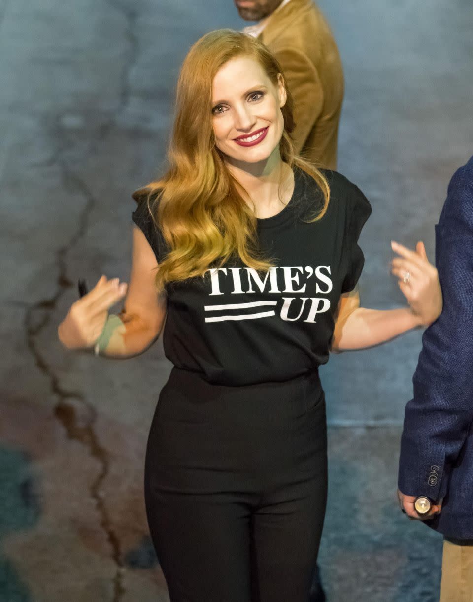 The actress is one of the leading actress' in the Time's Up movement. Source: Getty