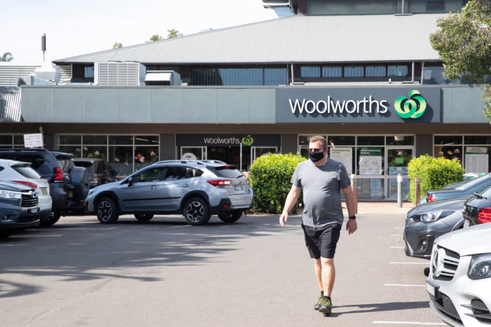 A general view is seen of Woolworths in Avalon in Sydney.