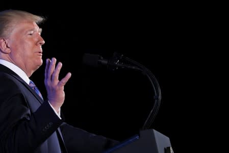 U.S. President Trump addresses Turning Point USA's Teen Student Action Summit in Washington