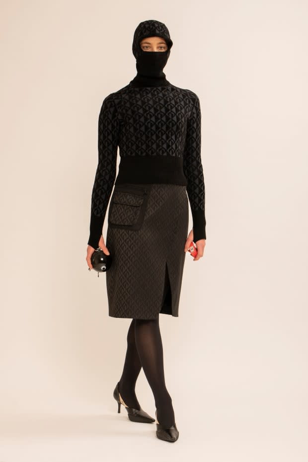 <p>A look from the Marine Serre Fall 2021 collection. Photo: Courtesy of Marine Serre</p>