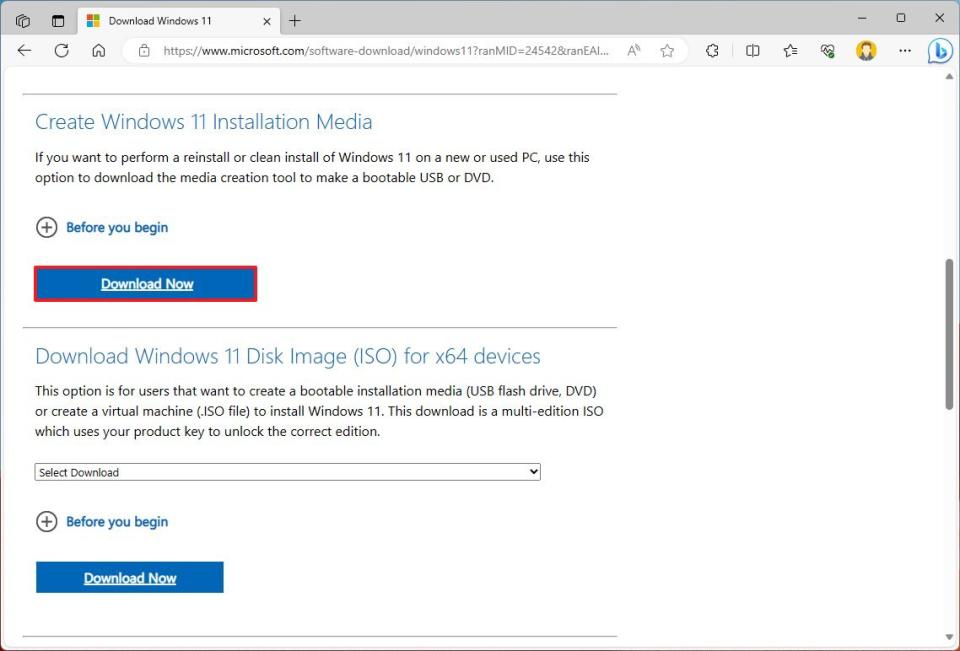 Media Creation Tool download