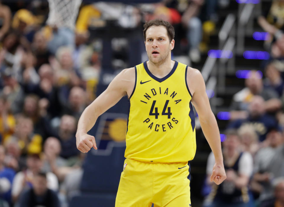 Bojan Bogdanovic averaged 14.3 points for the Pacers last season. (AP)