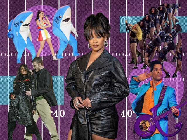 Celebs and Fans React to Pregnant Rihanna's High-Flying Super Bowl Halftime  Performance