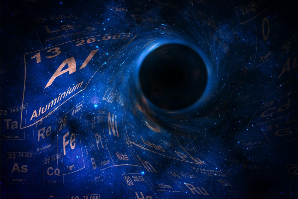 Black hole, dark matter, periodic table of elements Photo illustration by Salon/Getty Images