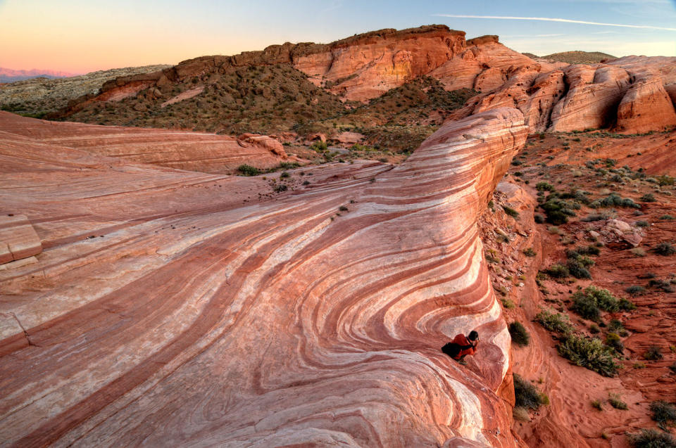 Fire Wave at Twilight at Valley of Fire State Park