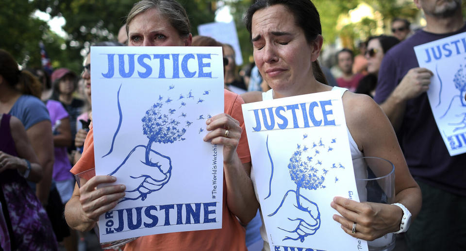 A march in honour of Justine Damond in Minneapolis. Source: AAP