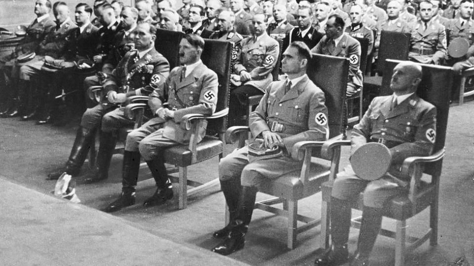 Hitler y la cúpula nazi en Nuremberg