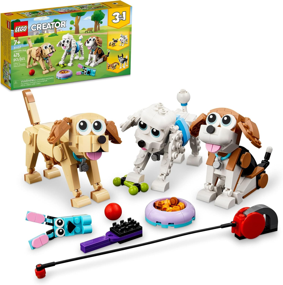 LEGO Creator 3-in-1 Adorable Dogs Building Toy Set