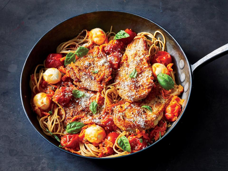 Tomato, Basil, and Chicken Pasta